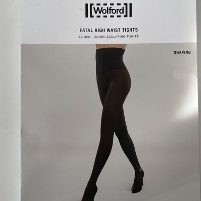 Wolford Fatal High Waist 50 Iconic Sculpting Tights Women's  Size M Umber